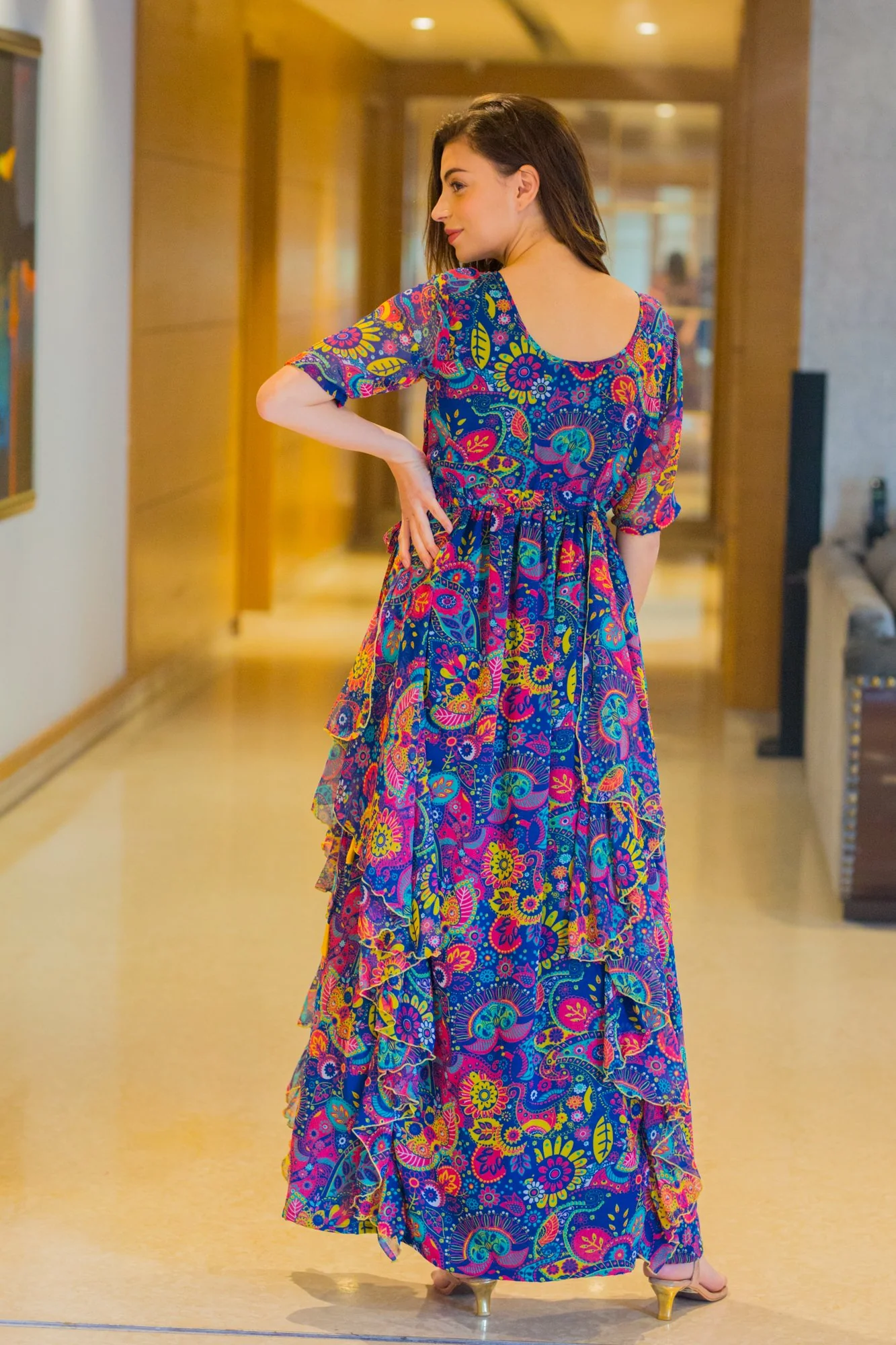 Jolly Circus Maternity Flow Dress - Chenance